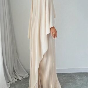 Robe ample pour femme à manches chauve-souris, style mode décontractée, robe d’été mi-longue.